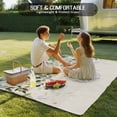 thumbnail image 4 of Sage Green Outdoor Rug for Patio/Deck/Porch, Non-Slip Large Area Rug 3 x 5 Ft, Eucalyptus Leaves Indoor Outdoor Rugs Washable Area Rugs, Reversible Camping Rug Carpet Runner, 4 of 8
