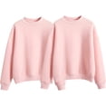 thumbnail image 1 of Two Piece Solid Color Fleece Lined For Women Loose And Thick Baseball With Small High Collar For Autumn And Winter., 1 of 8