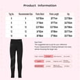 thumbnail image 7 of iixpin Kids Girls Figure Skating Pants Ice Skating Leggings Tights Rhinestone Gymnastic Dance Pants Training Wear Black 12, 7 of 7