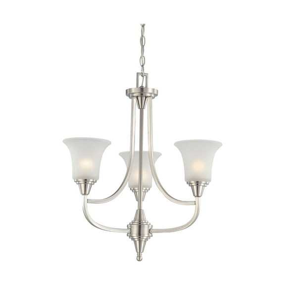 Nuvo 60-4145 - Surrey - 3 Light Chandelier w/ Frosted Glass