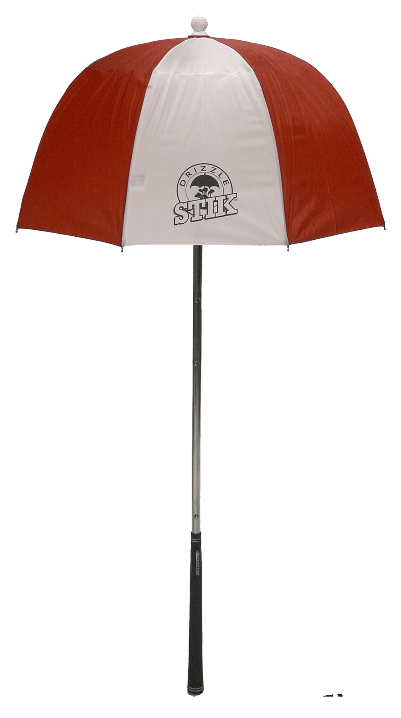 DrizzleStik Flex Golf Gear Umbrella (Red/White)