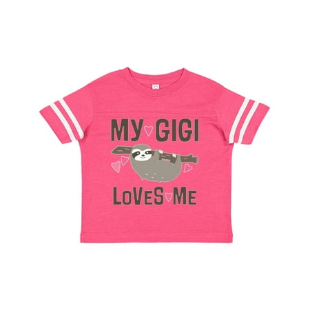 

Inktastic My Gigi Loves Me Sloth Gift Toddler Toddler Girl T-Shirt