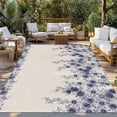 thumbnail image 2 of Vintage Navy Blue Roses Outdoor Rug for Patio/Deck/Porch, Non-Slip Large Area Rug 5 x 8 Ft, Spring Floral Elegant Pastoral Retro Art Indoor Outdoor Rugs Washable Area Rugs, Camping Rug Carpet Runner, 2 of 8