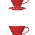 thumbnail image 3 of Hario VDCR-02R V60 02 Coffee Dripper Ceramic Red Coffee Drip for 1-4 Cups, 3 of 7