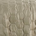 thumbnail image 4 of Evjk 3-Piece Decorative Lightweight Bedspread Set – Reversible, Satin with Refined Solid, King, 4 of 4