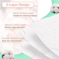 thumbnail image 4 of 444PCS Square Cotton Pads for Face, Ultra Soft & Lint-Free & Textured, Facial Eye Makeup Remover Pads, Face Pads Cleansing Cotton Squares, Natural Premium Cotton Rounds Cosmetic Cotton Pads for Toner, 4 of 8