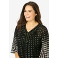 thumbnail image 4 of Woman Within Plus Size Embellished Pleated Blouse, 4 of 6