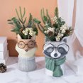 thumbnail image 6 of SUYOLL Unique Animal Resin Flower Vases Sturdy Weatherproof Decorative Planters For Home Garden Tabletop Shelf Display Rustic Farmhouse Ornament, 6 of 7