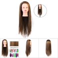 thumbnail image 7 of NestledNature Practice , Cosmetology Hairdressing Practice Mannequin Dolls Salon Tools, High Temperature Resistance Fibre Hairdressing Practice For Braiding Stying, 7 of 7