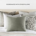 thumbnail image 4 of Noble Linens 2-Pack Cotton Slub Decor Throw Pillows Solids Light Gray & White, 4 of 8