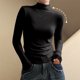 thumbnail image 5 of Top corto,Camiseta de manga corta de poliéster para mujer, cuello redondo, informal, ligera y cómoda, ideal para uso diario en primavera y verano, sopatenor, 5 of 8