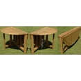 thumbnail image 2 of Teak Dining Set:4 Seater 5 Pc - 48" Round Butterfly Table And 4 Ashley Reclining Arm Chairs Outdoor Patio Grade-A Teak Wood WholesaleTeak #WMDSAS1, 2 of 4
