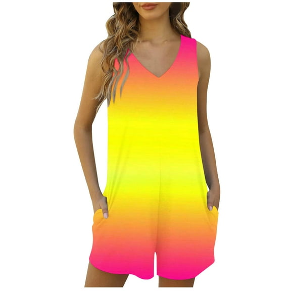 Kmdttou 2025 New Fashion Women's Summer Women's Pocket Suspender Shorts Jumpsuit Strap Pants with Pockets Clothes on Clearance!