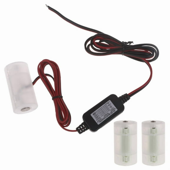 Universal 4.5V LR14 C Alkaline Battery Eliminator 2Pin Power Supply Cable, 3pcs 4.5V Battery Replacement Adapter
