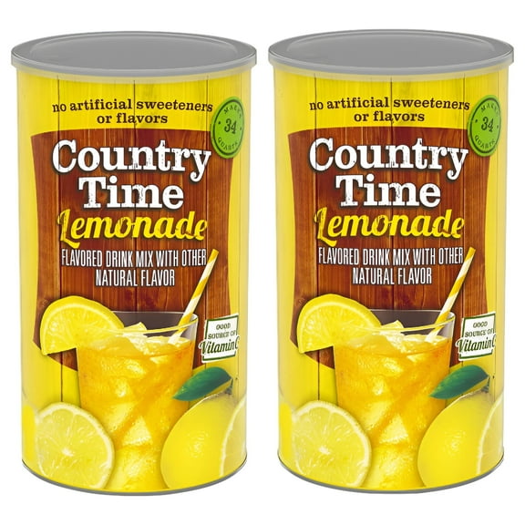 2 Pack| | Country Time Drink Mix, Lemonade, 82.5 oz