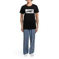 thumbnail image 4 of CafePress - Irish Wolfhound Women's Light Pajamas - Women's Short Sleeve Print T-Shirt and Pants Dark Cotton Pajama Set, 4 of 7