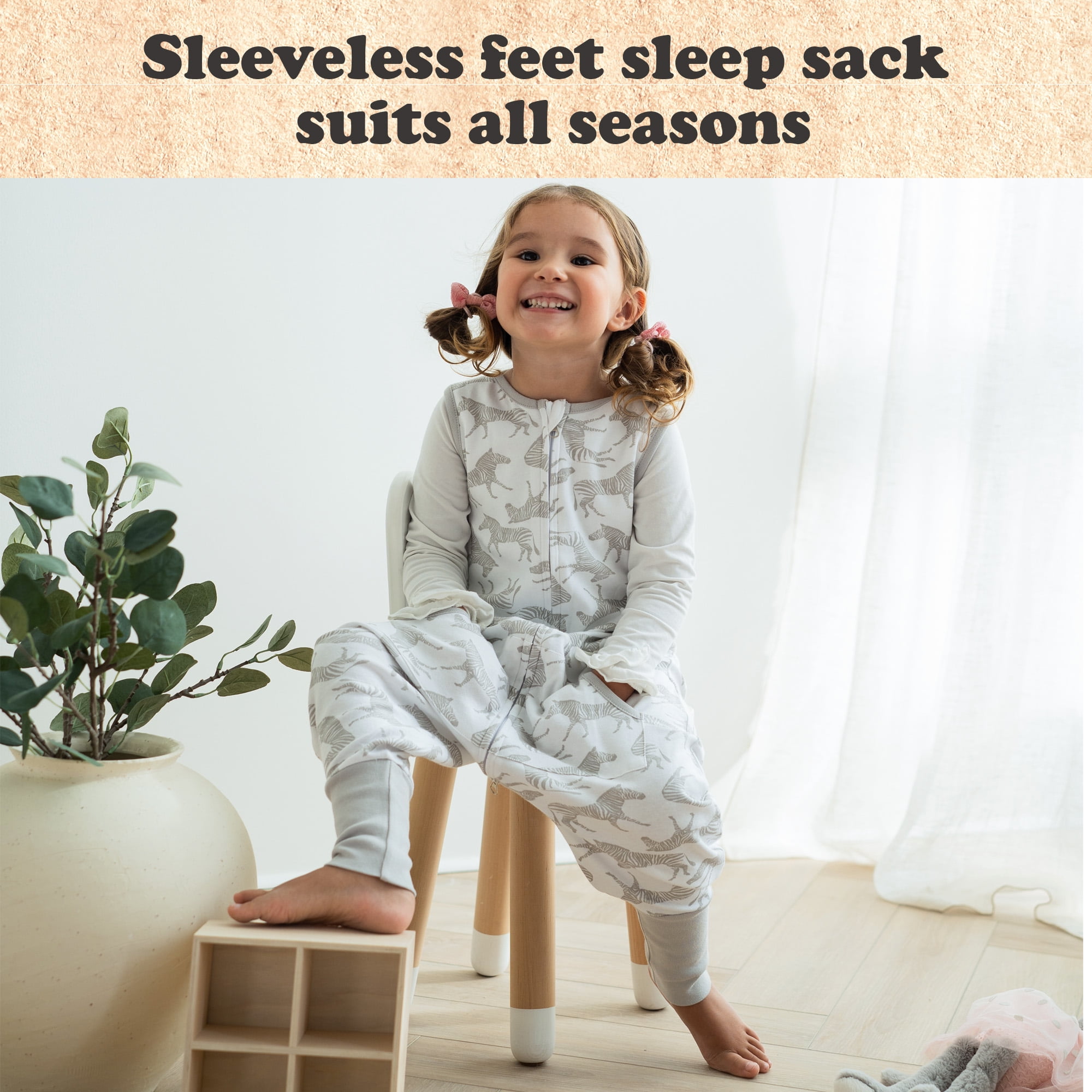 Toddler Sleep Sack for 3t-4t, 0.5 TOG Sleep Sack Baby Wearable Blanket, Toddler Baby Sleep Sack with Feet, Sleeveless Breathable Sleep Sacks for Baby Boys or Girls