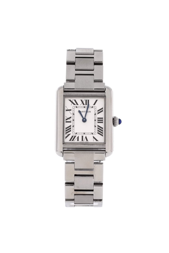 Pre-Owned Tank Solo Quartz Watch Stainless Steel 24 By Rebag