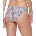 thumbnail image 3 of Tommy Hilfiger Women's High Leg Cheeky Bikini Bottoms Swimsuit White Size Medium, 3 of 3