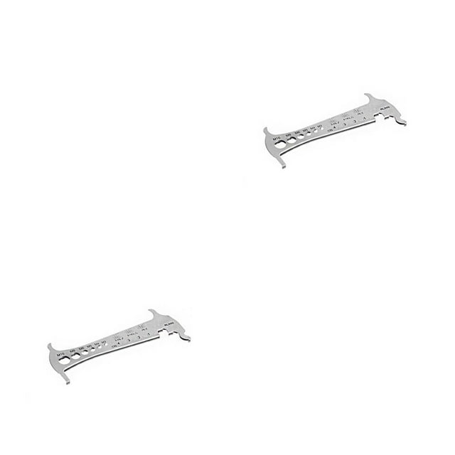 Soidarity Chain Wear Check Tool Accurate Indicator Maintenance Accessories Repair Tools Measurement Bike Ruler Multifunctional Rulers 2piezas