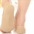 thumbnail image 4 of Women's slip Toeless Boat Socks Invisible Massage Cushion Socks - Nude, 4 of 7