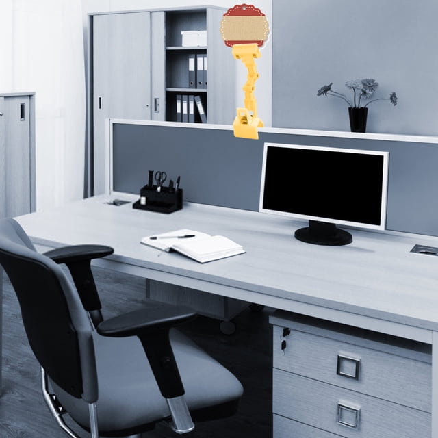 Adjustable Document Holder for Desktop Use - Flexible Rotatable Clip On Paper Holder for Typing and Tabletop Use to Organize Copy Paper on Computer Desk