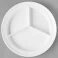 thumbnail image 3 of Carlisle Kingline 8 3/4" White 3-Compartment Plate - 12/Case, 3 of 5
