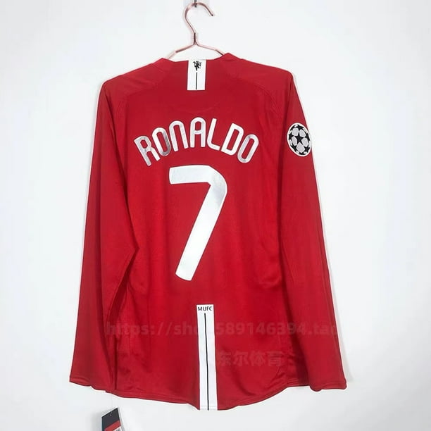 2007-2008 Manchester United Home manga larga Final Retro camiseta de fútbol 2BBB