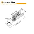 thumbnail image 2 of 200 Pcs Fold Over Cord Ends, 8.1x1.2mm Ribbon Crimp Ends Cap, Clasp Tips for Leather Craft Making Diy (Silver), 2 of 6