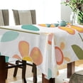thumbnail image 5 of Yayeee Tablecloths 60" x 60" Rectangle Wrinkle Resistant Party Table Cover, Orange Retro Flower, 5 of 8