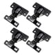 thumbnail image 4 of 4 bisagras de puerta de cierre automático, cierre suave para fijación de armarios, herrajes para muebles, bisagras ocultas para puertas de armarios de negro brillante, 4 of 8