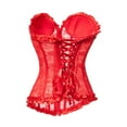 thumbnail image 5 of Elainilye Fashion Women's Shapewear Translucent Mesh Bodysuit Sexy Front Zipper Back Strap Slim Adjustment Shaping Top,Red, 5 of 8