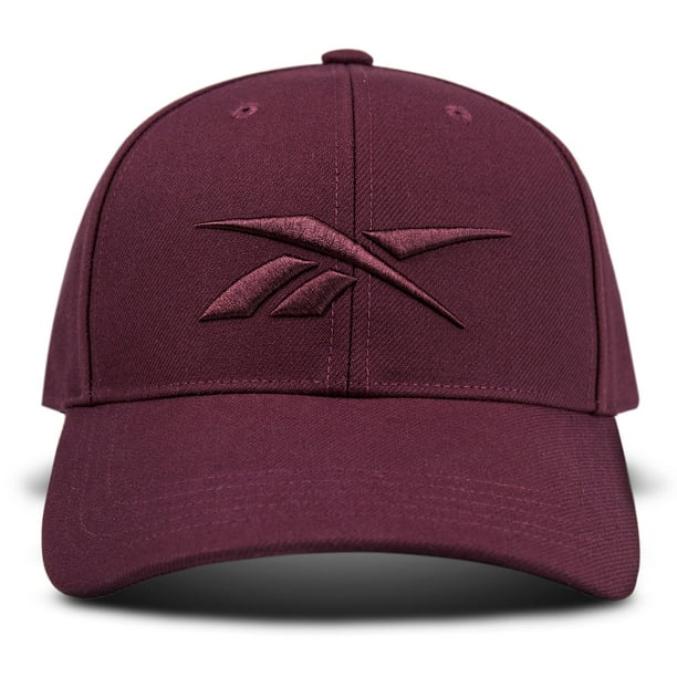 Gorra de Béisbol Reebok Vector Snapback de Seis Paneles en Color Granate