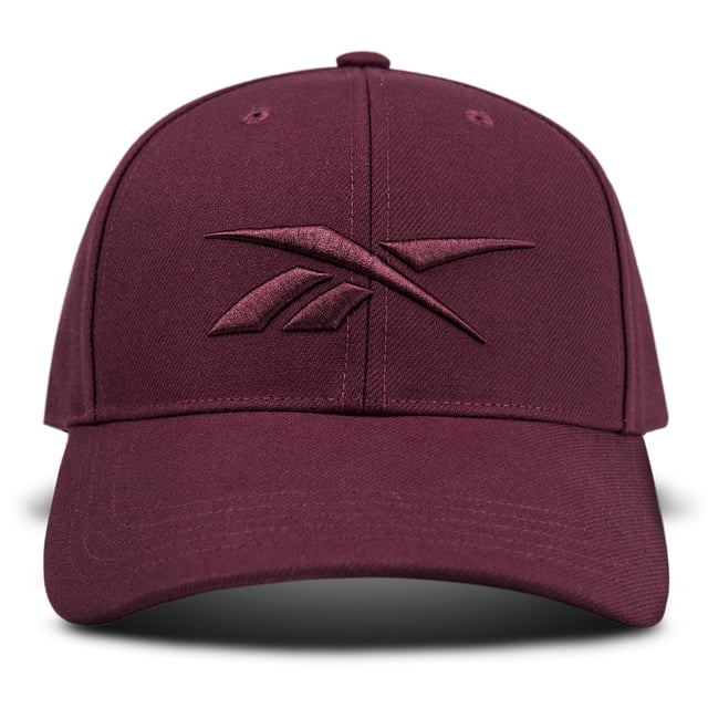 Gorra de Béisbol Reebok Vector Snapback de Seis Paneles en Color Granate