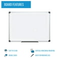 thumbnail image 3 of MasterVision MA0312170MV Value Melamine Dry Erase Board, 24 x 36, White, Aluminum Frame, 3 of 14