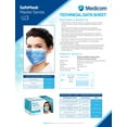 thumbnail image 2 of 1 Day Handling Disposable Medicom SafeMask Master Series Earloop Mask 50 pcs ASTM Level 3 Made in USA, 2 of 4