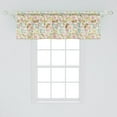 thumbnail image 2 of Ambesonne Folk Art Window Valance, Nostalgic Pastel Design with Vintage Botanical Image Flowers Leaves and Berries, Curtain Valance for Kitchen Bedroom Decor with Rod Pocket, 54" X 18", Multicolor, 2 of 3