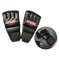 thumbnail image 1 of Guantes de boxeo Baoblaze Guantes de medio de cuero Guantes trenamiento para boxeo Muay Thai MMA negro 3, 1 of 8