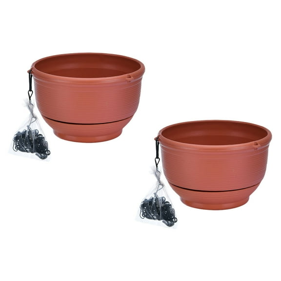 2 Pcs Garden Hose Attachments Flowerpot Terracotta Pots