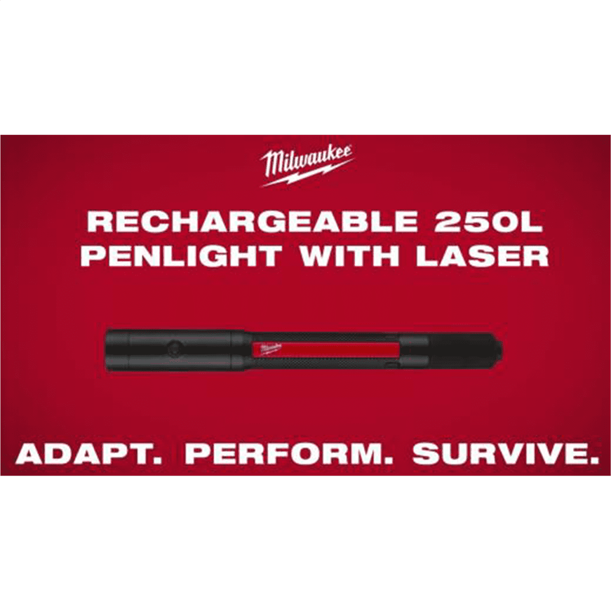 Milwaukee Tool Rechargeable 250L Penlight w/ Laser