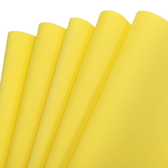 EVA Foam Sheets Lemon Yellow 19.7 Inch x 35.4 Inch 1mm Thick Crafts Foam Pack of 5