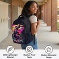 thumbnail image 3 of Bulopur T-Rex Kids Backpack for Boys Cool School Bag Lightweight Waterproof Multi-Pocket Book Bag for Kids 6-12, 3 of 7