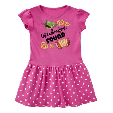 

Inktastic Oktoberfest Squad Hat Accordion Pretzels Gift Baby Girl Dress