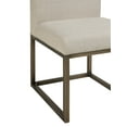 thumbnail image 4 of TOV Furniture Haute Beige Linen Chair With Brass Legs, 4 of 7