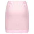 thumbnail image 6 of iEFiEL Womens High Waist Half Slip Underskirt A Line Petticoat Skirt Basic Half Petticoat Underdress Skirt Light Pink OneSize, 6 of 7