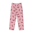 thumbnail image 6 of Uemuo Dachshund Dog Puppy Pattern Men's Wide Leg Palazzo Lounge Pants with Pockets Light Weight Loose Comfy Casual Pajama Pants-X-Large, 6 of 9