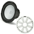 thumbnail image 1 of Kicker 45KMF104 subwoofer resistente a la intemperie de 10" para aplicaciones de aire libre 4 ohmios - Kicker 45KMG10W rejilla LED de 10" (blanco), 1 of 1