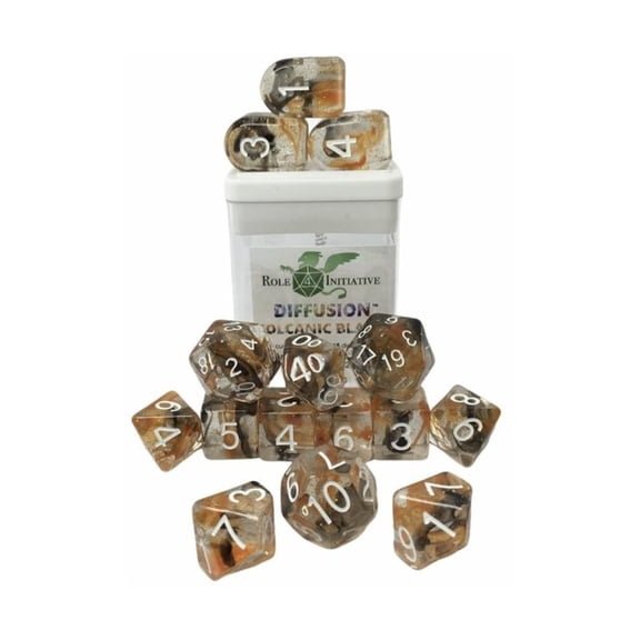 R4I Dice w/Archd4: Diffusion - Volcanic Blast w/White (15)