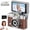Brown, variant on Mini Flip Screen Retro Camera Keychain, 1080P HD Portable Pocket Digital Camcorder with 1.47" IPS Flip LCD, 8x Zoom, 6 Vintage Filters & Fill Light, Included TF Card for Travel Vlog Gift