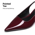 thumbnail image 4 of DREAM PAIRS Women's Kitten Heels Slingback Low Closed Toe Comfortable Pumps Pointed Toe Wedding Party Elegant Dress Shoes, 4 of 8